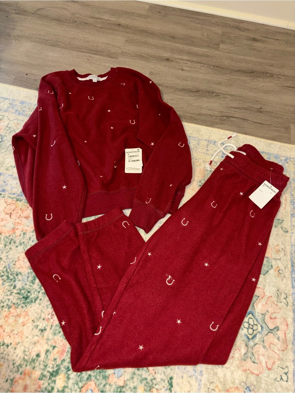 PJ Salvage women’s Burgundy lounge set NWT